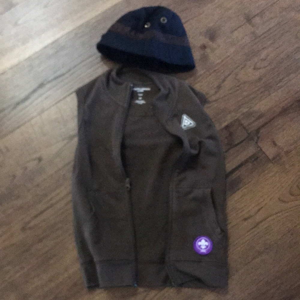 Beaver scouts vest and hat